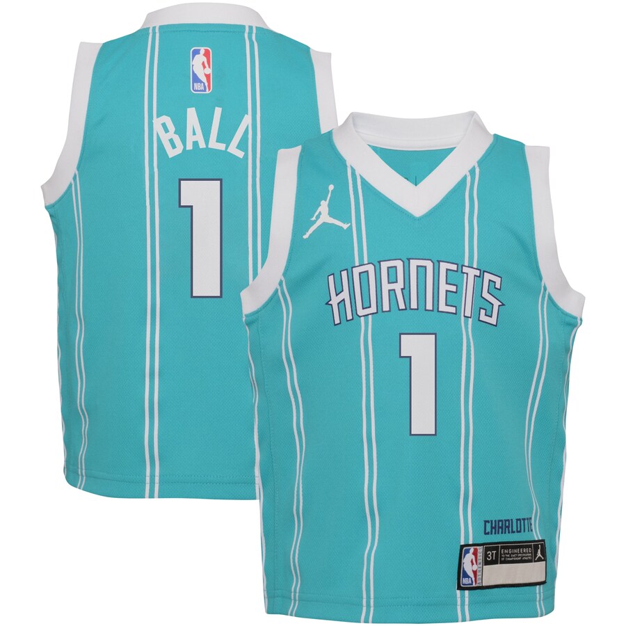 Toddler Charlotte Hornets LaMelo Ball Jordan Brand Teal Swingman Player Jersey - Icon Edition