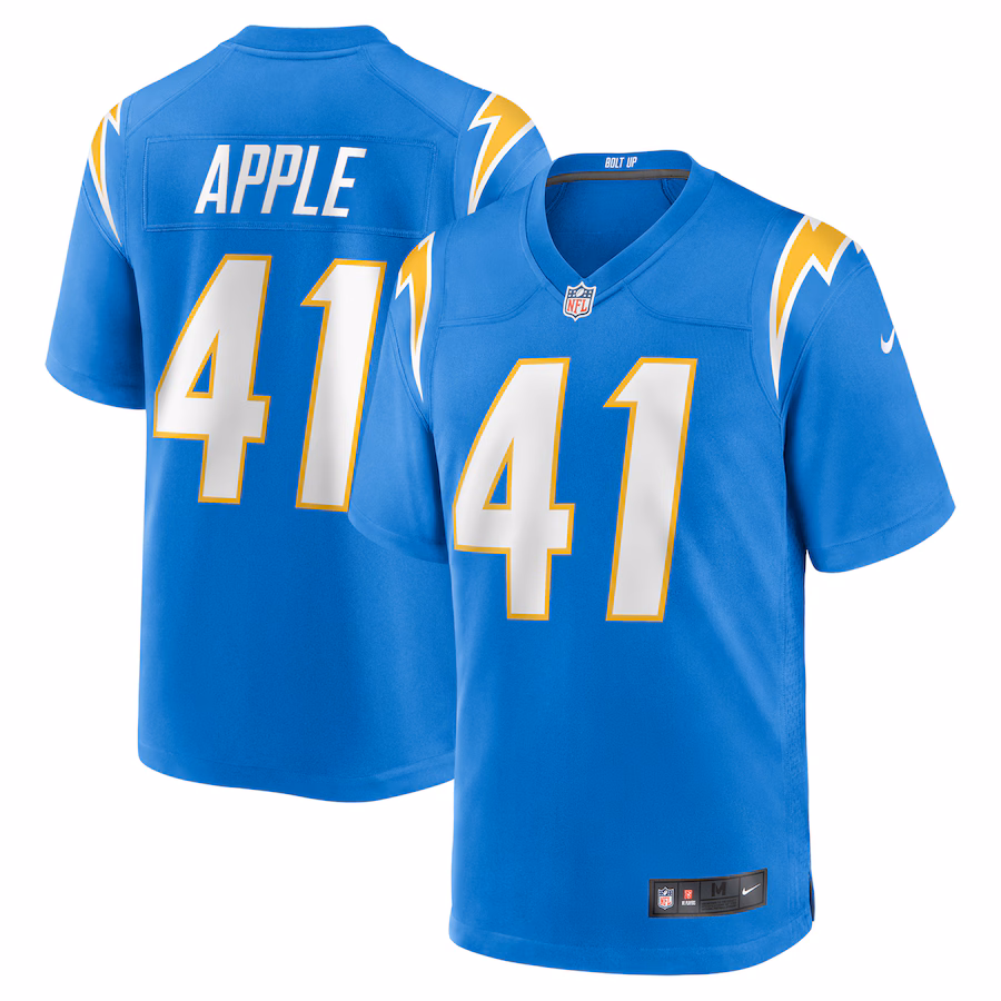 Men's Los Angeles Chargers Eli Apple Nike Powder Blue Team Game Jersey