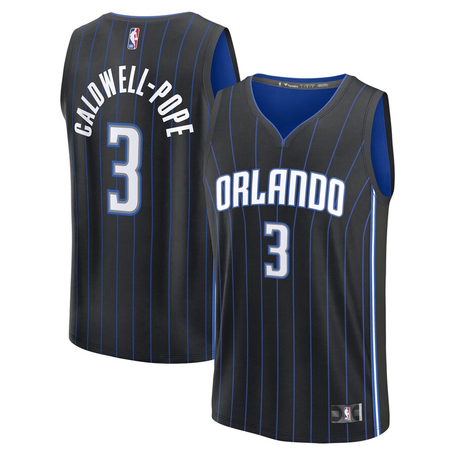 Youth Orlando Magic Kentavious Caldwell-Pope Fanatics Black Fast Break Replica Player Jersey - Icon Edition