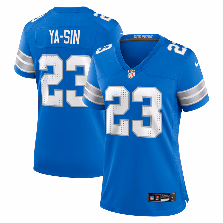 Women's Detroit Lions Rock Ya-Sin Nike Blue Team Game Jersey