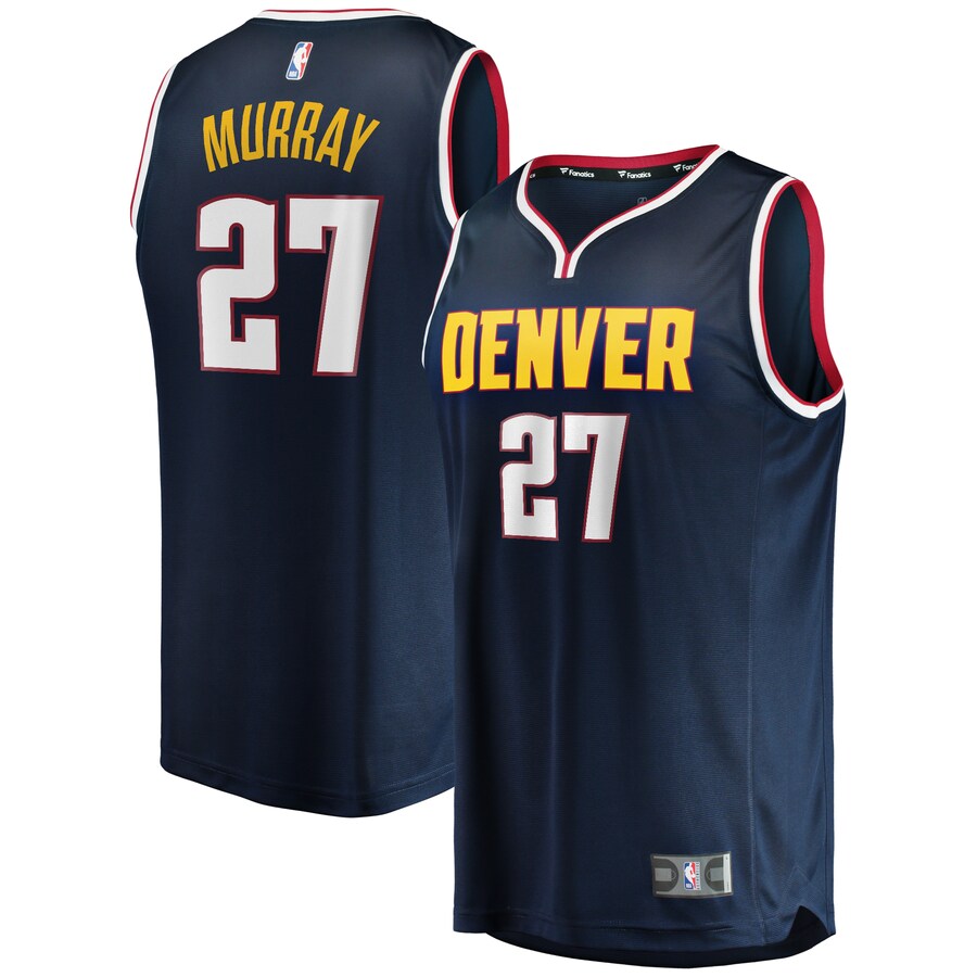 Men's Denver Nuggets Jamal Murray Fanatics Navy 2019/20 Fast Break Replica Player Jersey - Icon Edition