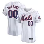 Men's New York Mets Nike White Home Elite Custom Patch Jersey
