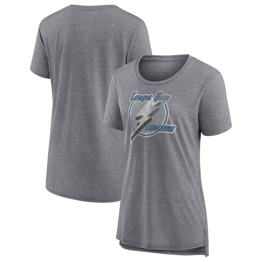 Women's Tampa Bay Lightning Fanatics Heather Gray Special Edition 2.0 Modern T-Shirt