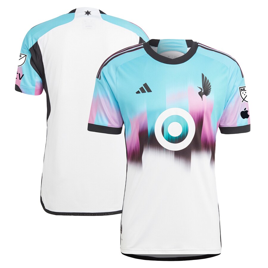 Men's Minnesota United FC adidas White 2023 The Northern Lights Kit Authentic Jersey