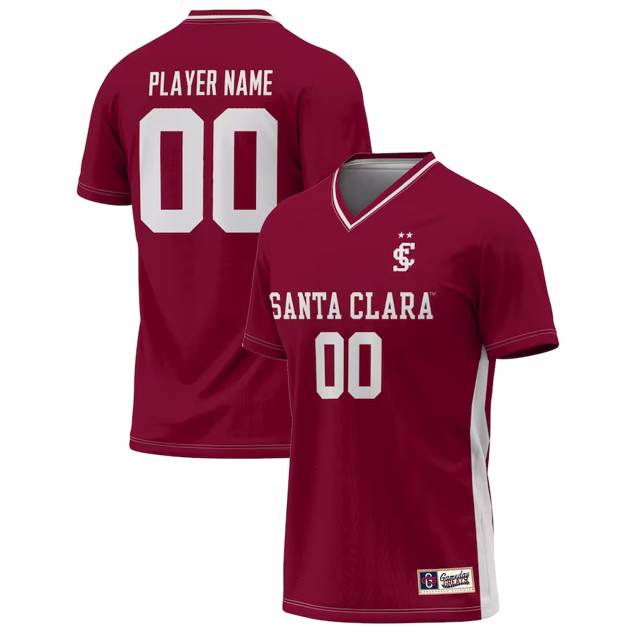 Santa Clara Broncos GameDay Greats U NIL Pick-A-Player Lightweight Soccer Jersey - Maroon