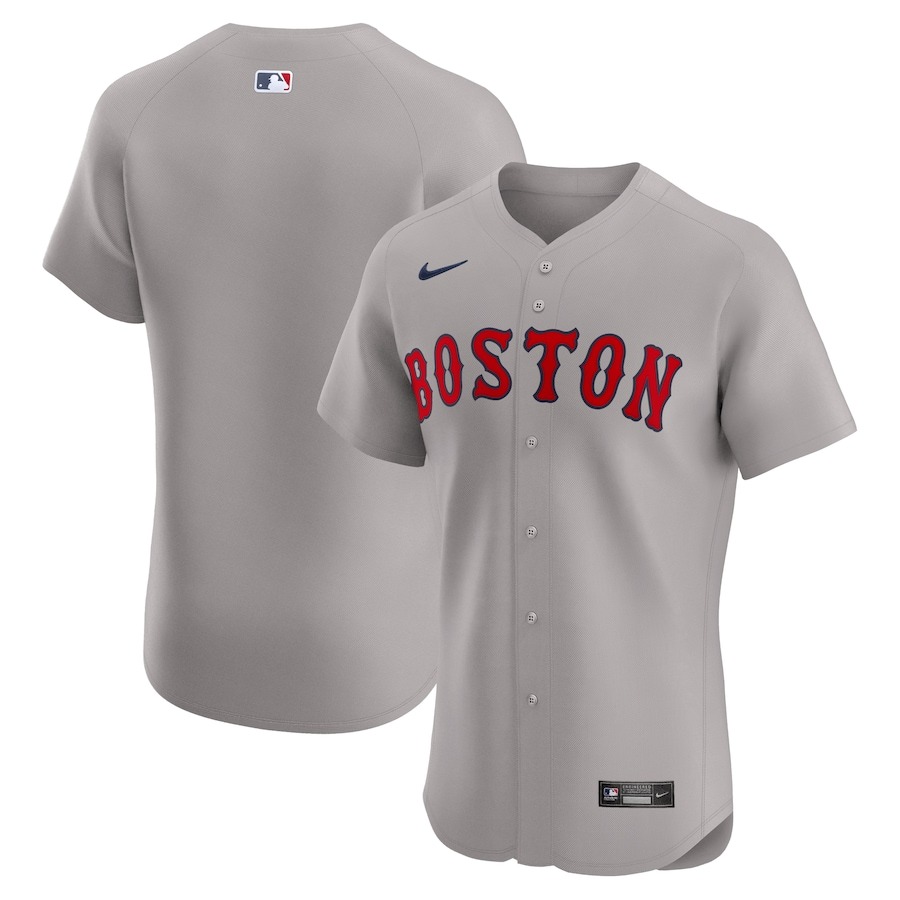 Men's Boston Red Sox  Nike Gray Away Limited Custom Jersey