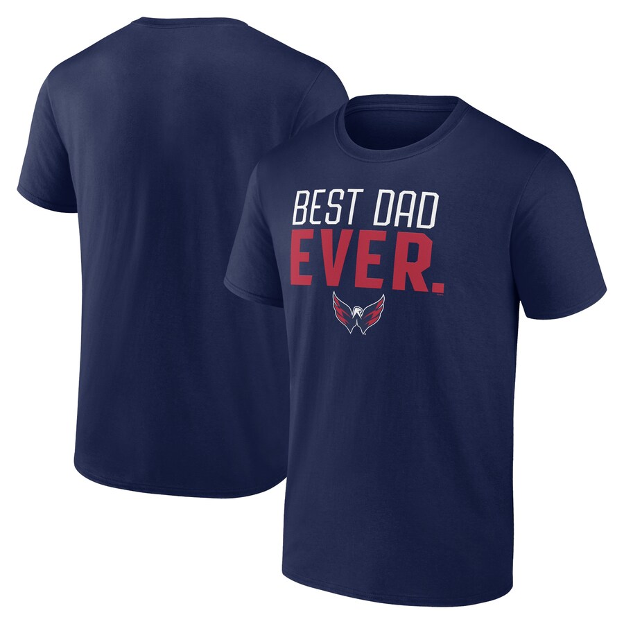 Men's Washington Capitals Navy Best Dad Ever T-Shirt