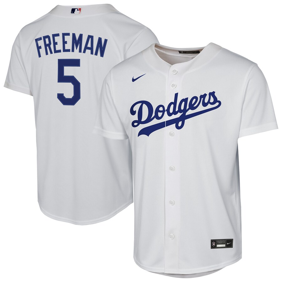 Youth Los Angeles Dodgers Freddie Freeman Nike White Home Replica Player Jersey