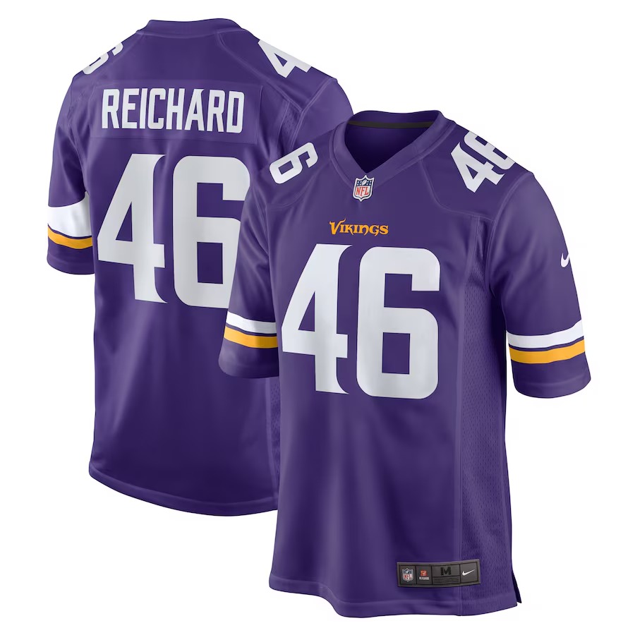 Men's Minnesota Vikings Will Reichard Nike  Purple Game Jersey