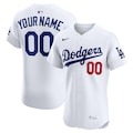 Men's Los Angeles Dodgers Nike White Home Limited Custom Jersey