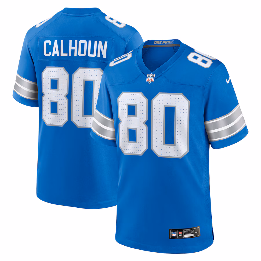 Men's Detroit Lions Jalon Calhoun Nike  Blue Game Jersey