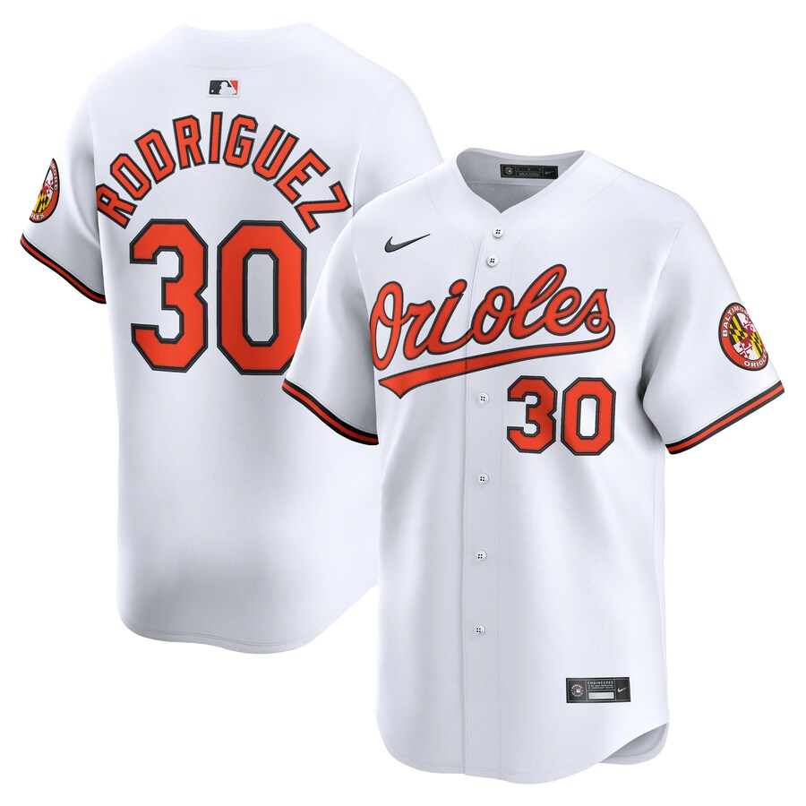Men's Baltimore Orioles Grayson Rodriguez Nike White Alternate Limited Player Jersey