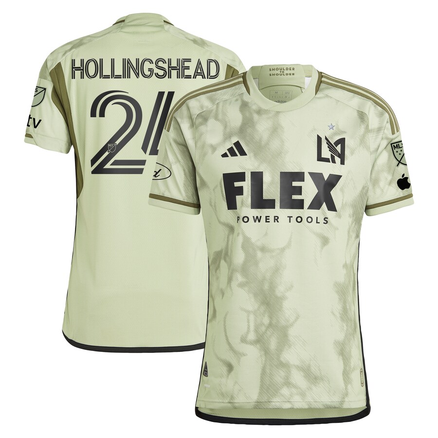 Men's LAFC Ryan Hollingshead adidas Green 2024 Smokescreen Authentic Player Jersey