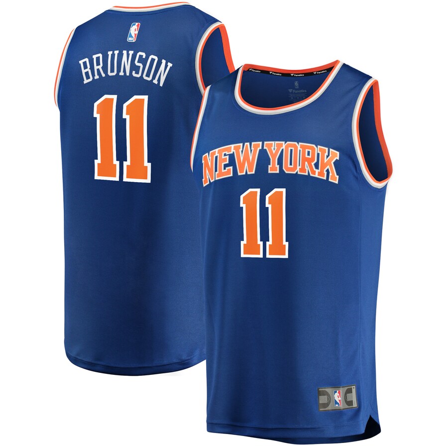 Men's New York Knicks Jalen Brunson Fanatics Royal Big & Tall Fast Break Player Jersey - Icon Edition