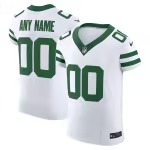 Men's New York Jets Nike White Vapor F.U.S.E. Elite Custom Jersey