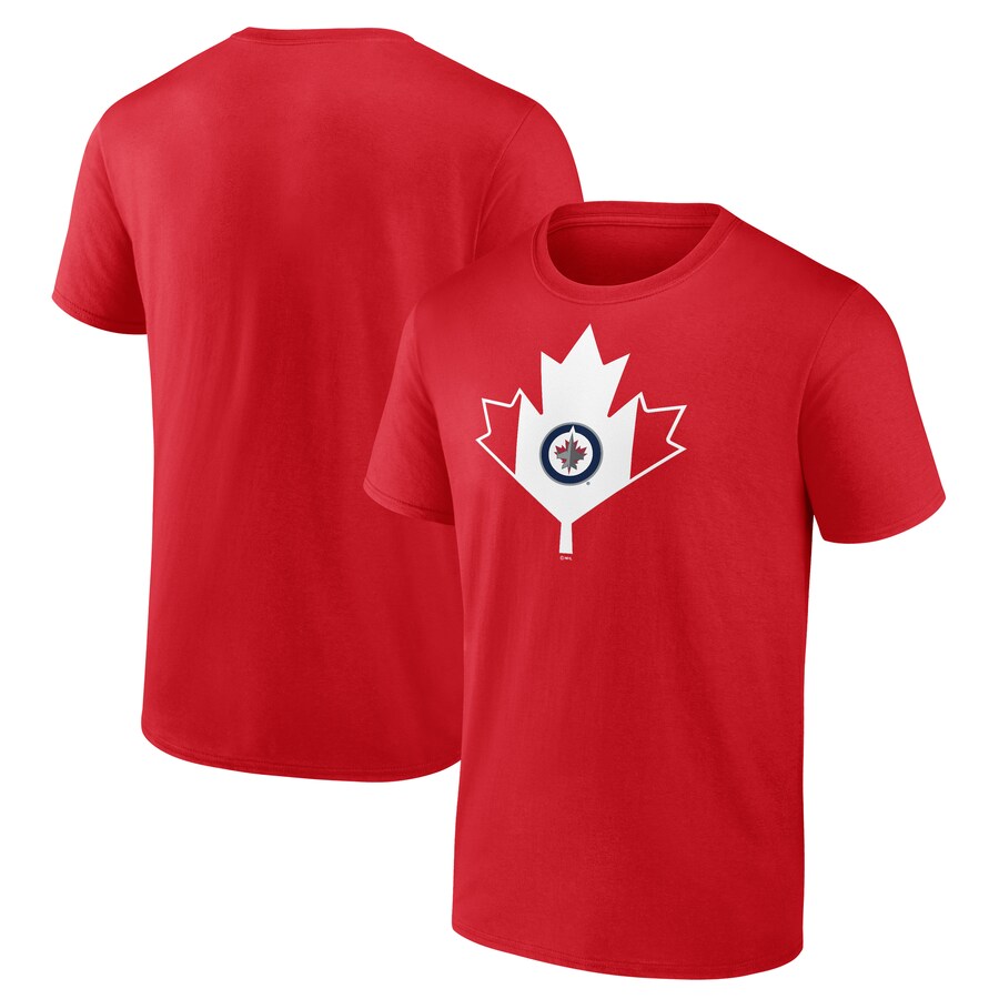 Men's Winnipeg Jets Red Canada Day T-Shirt