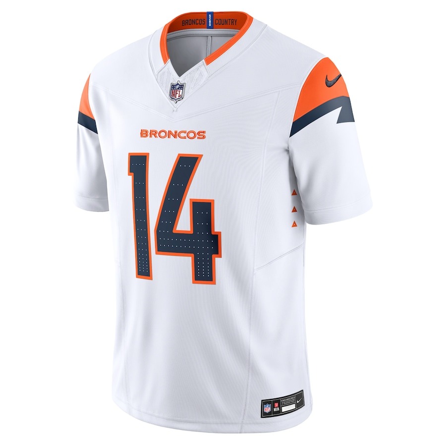Men's Denver Broncos Courtland Sutton Nike White Mile High Collection Vapor F.U.S.E. Limited Jersey