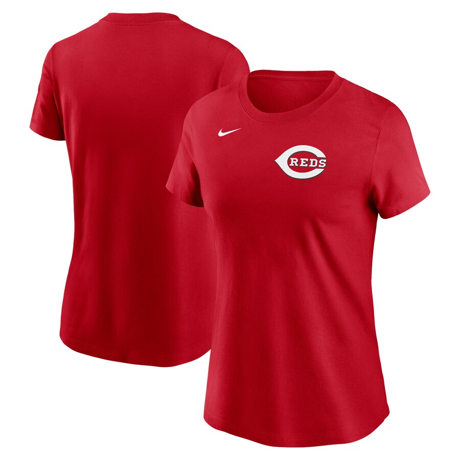 Women's Cincinnati Reds Nike Red Fuse Wordmark T-Shirt