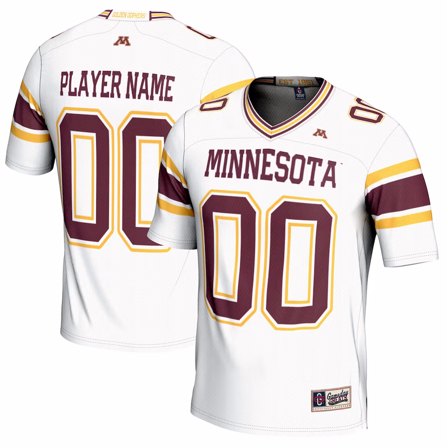 Minnesota Golden Gophers GameDay Greats NIL Pick-A-Player Football Jersey �?White