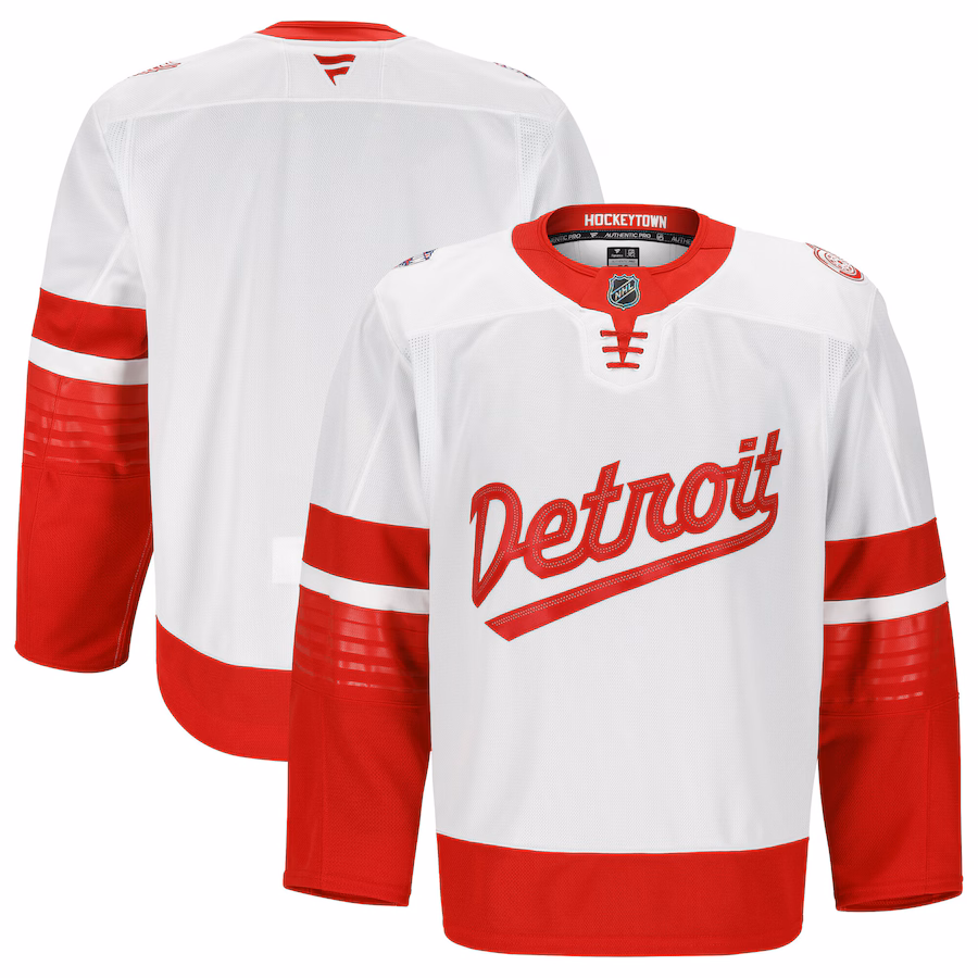 Men's Detroit Red Wings Fanatics White 2025 NHL Stadium Series Authentic Pro Jersey
