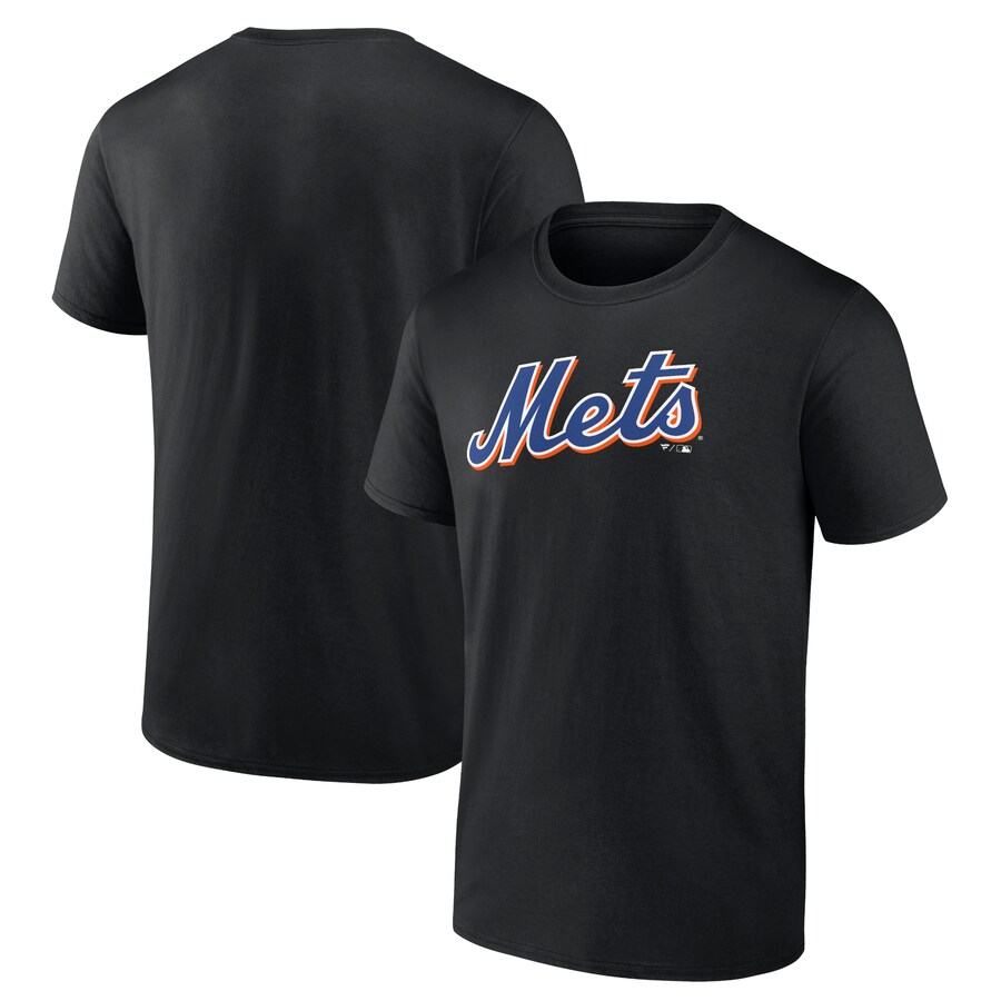 Men's New York Mets Black Official Team Logo T-Shirt