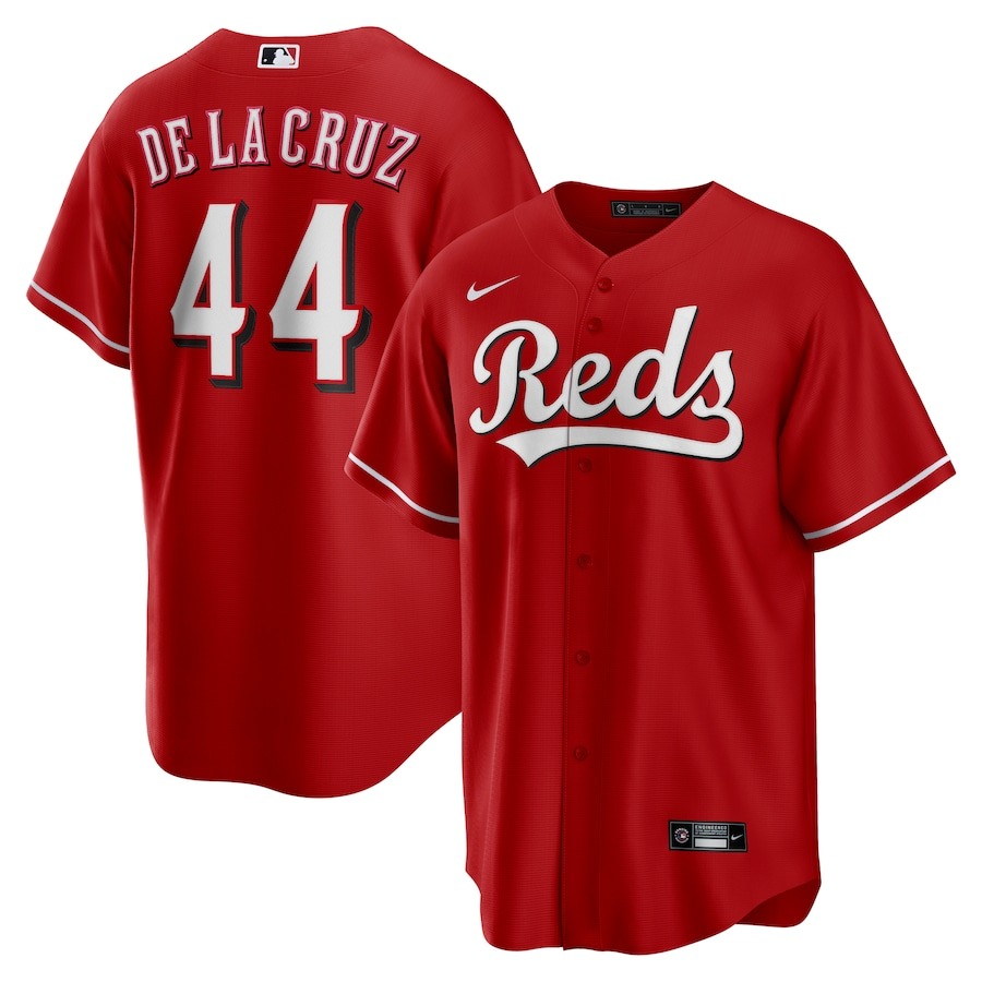 Men's Cincinnati Reds Elly De La Cruz Nike Red Alternate Limited Player Jersey