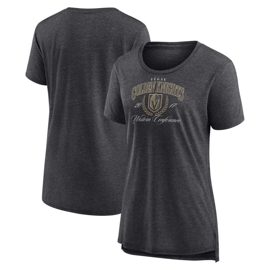 Women's Vegas Golden Knights Gray Reign Supreme Tri-Blend T-Shirt