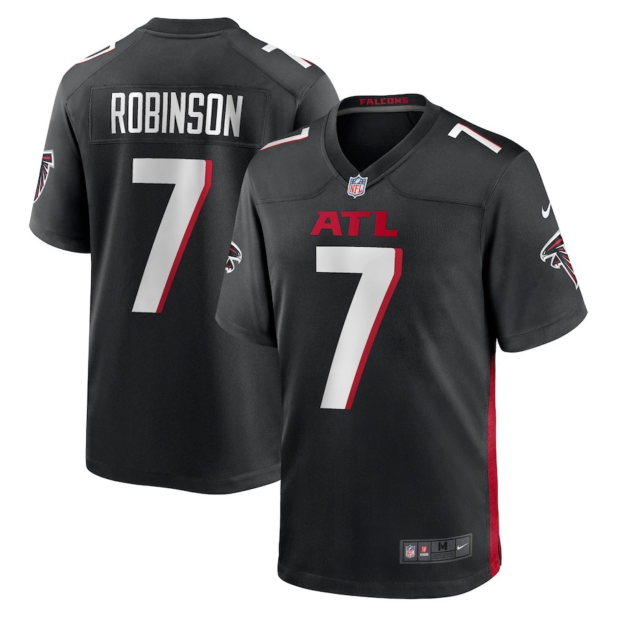 Men's Atlanta Falcons Bijan Robinson Nike Black Game Jersey
