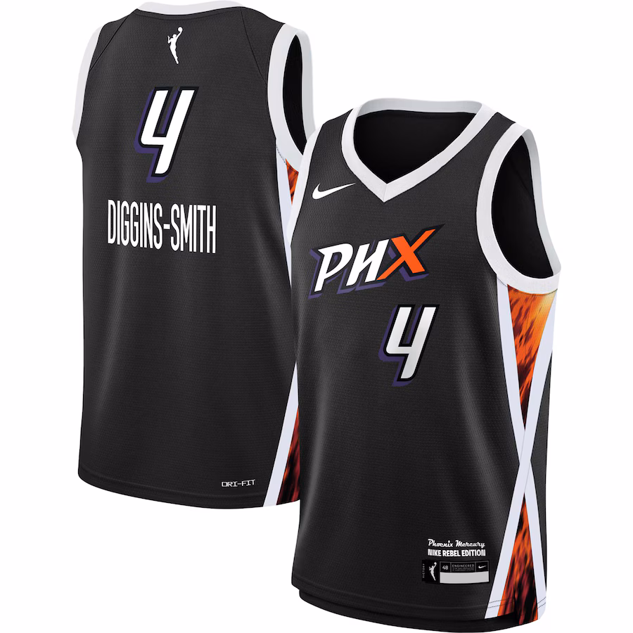 Youth Phoenix Mercury Skylar Diggins-Smith Nike Black 2021 Rebel Edition Victory Player Jersey
