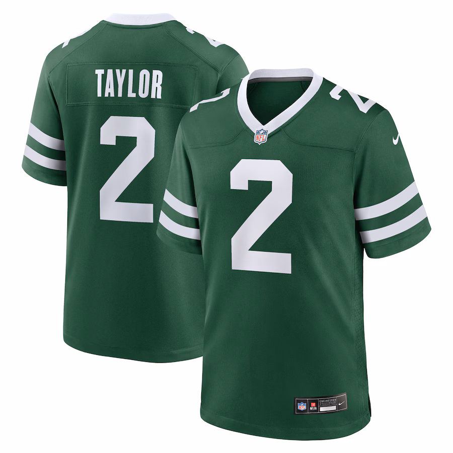 Men's New York Jets Tyrod Taylor Nike Legacy Green Team Game Jersey