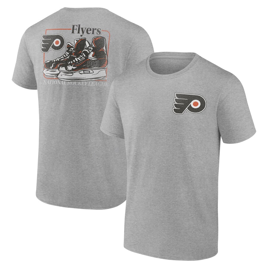Men's Philadelphia Flyers Heather Gray Glory Skates T-Shirt