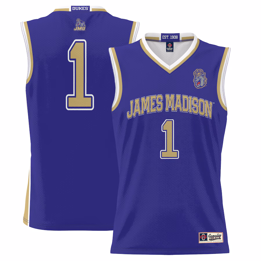 #1  James Madison Dukes GameDay Greats  Lightweight Basketball Jersey - Purple