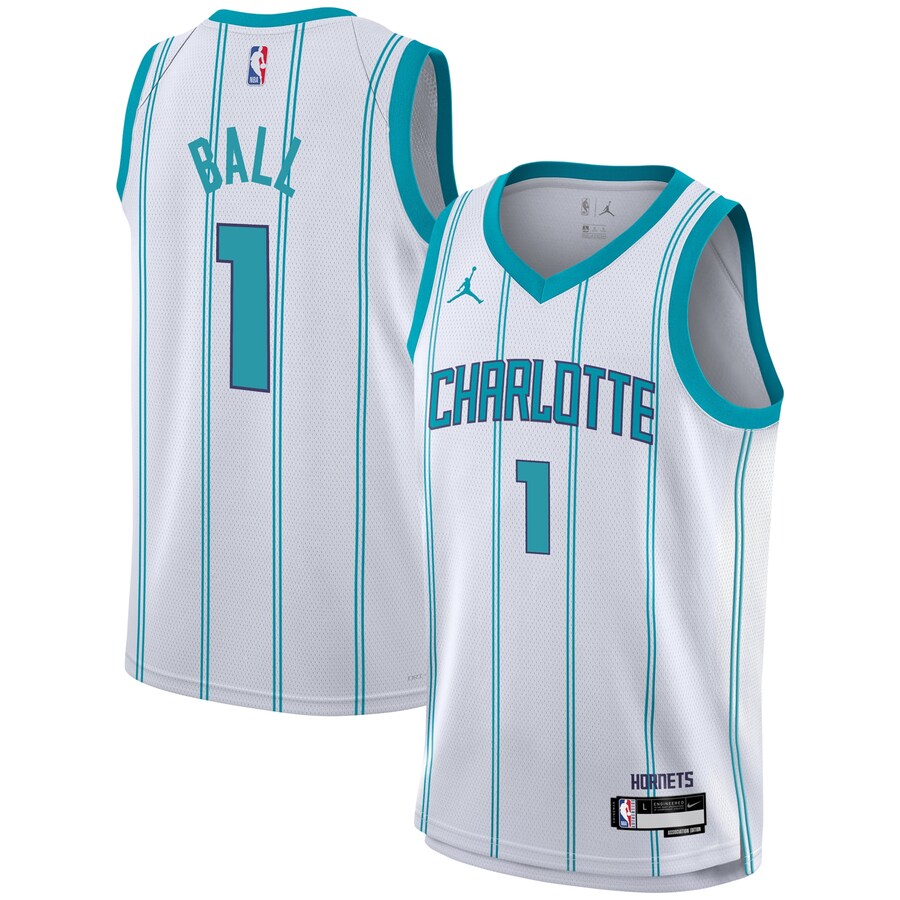 Youth Charlotte Hornets LaMelo Ball Nike White Swingman Jersey - Association Edition