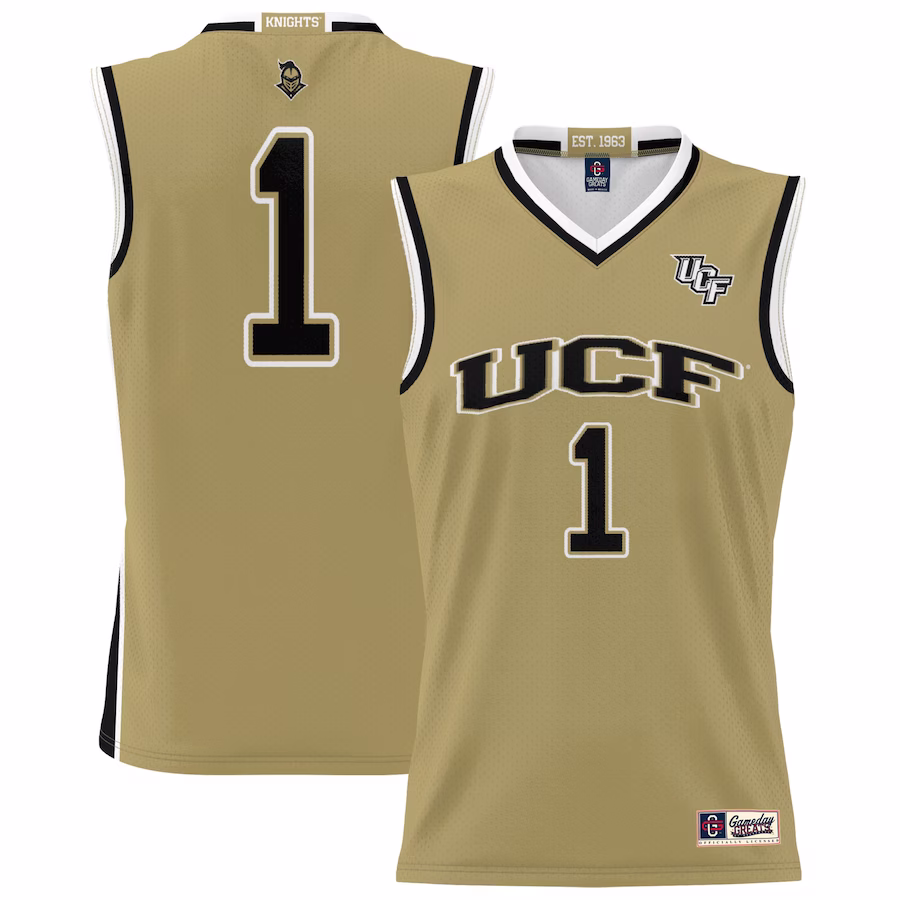#1 UCF Knights GameDay Greats Youth Lightweight Basketball Jersey - Gold