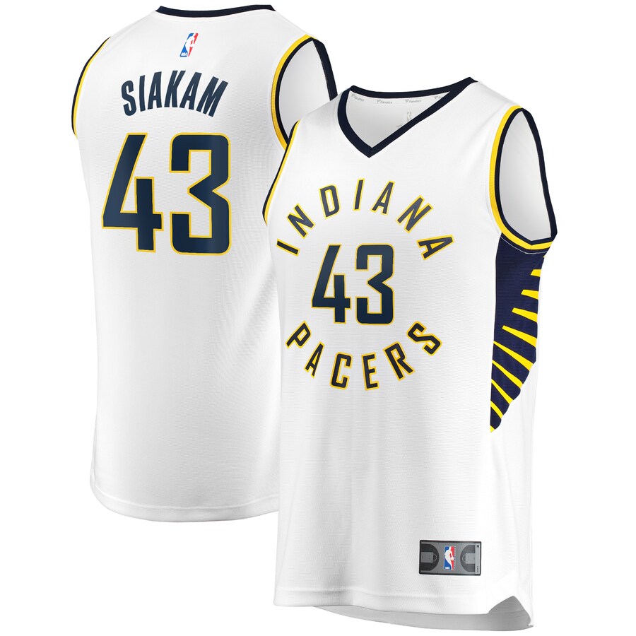 Men's Indiana Pacers Pascal Siakam Fanatics White Fast Break Player Jersey - Association Edition
