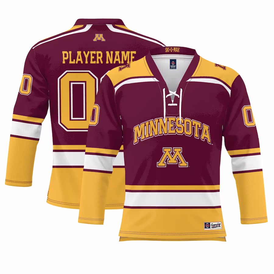 Minnesota Golden Gophers GameDay Greats NIL Pick-A-Player Hockey Jersey - Maroon