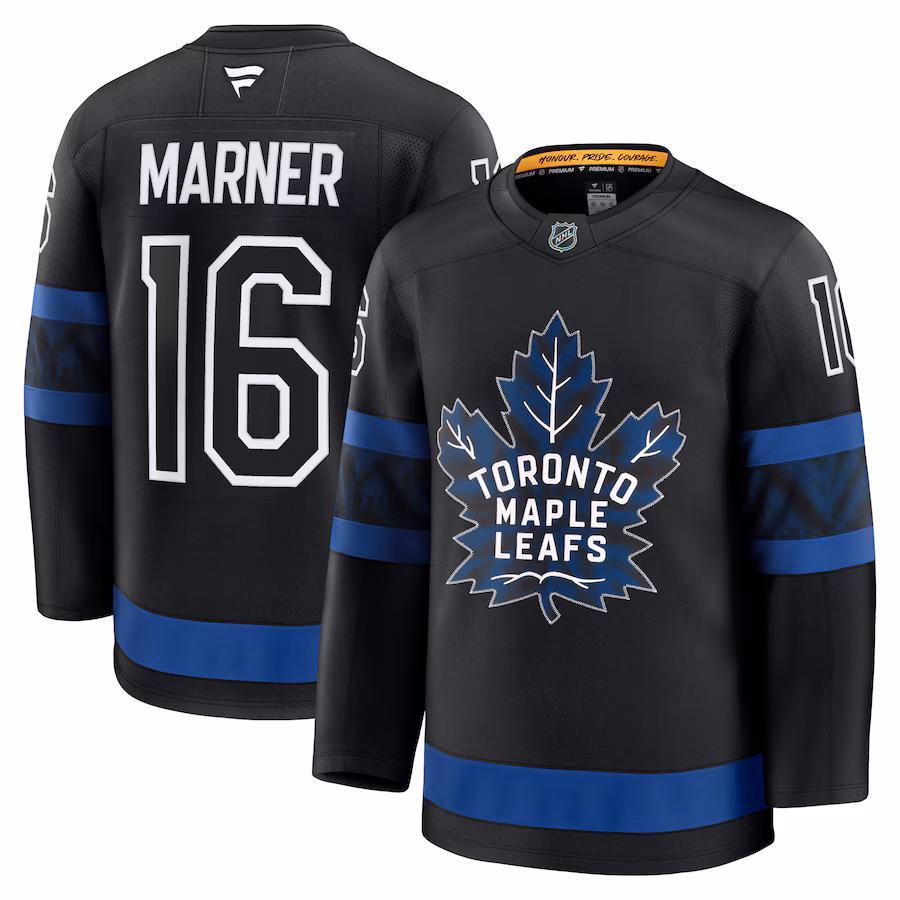 Men's Toronto Maple Leafs Mitch Marner Fanatics Black Alternate Premium Jersey