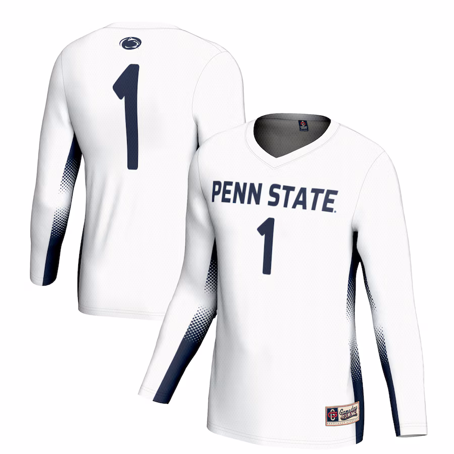 Youth GameDay Greats #1 White Penn State Nittany Lions Lightweight Women's Volleyball Jersey