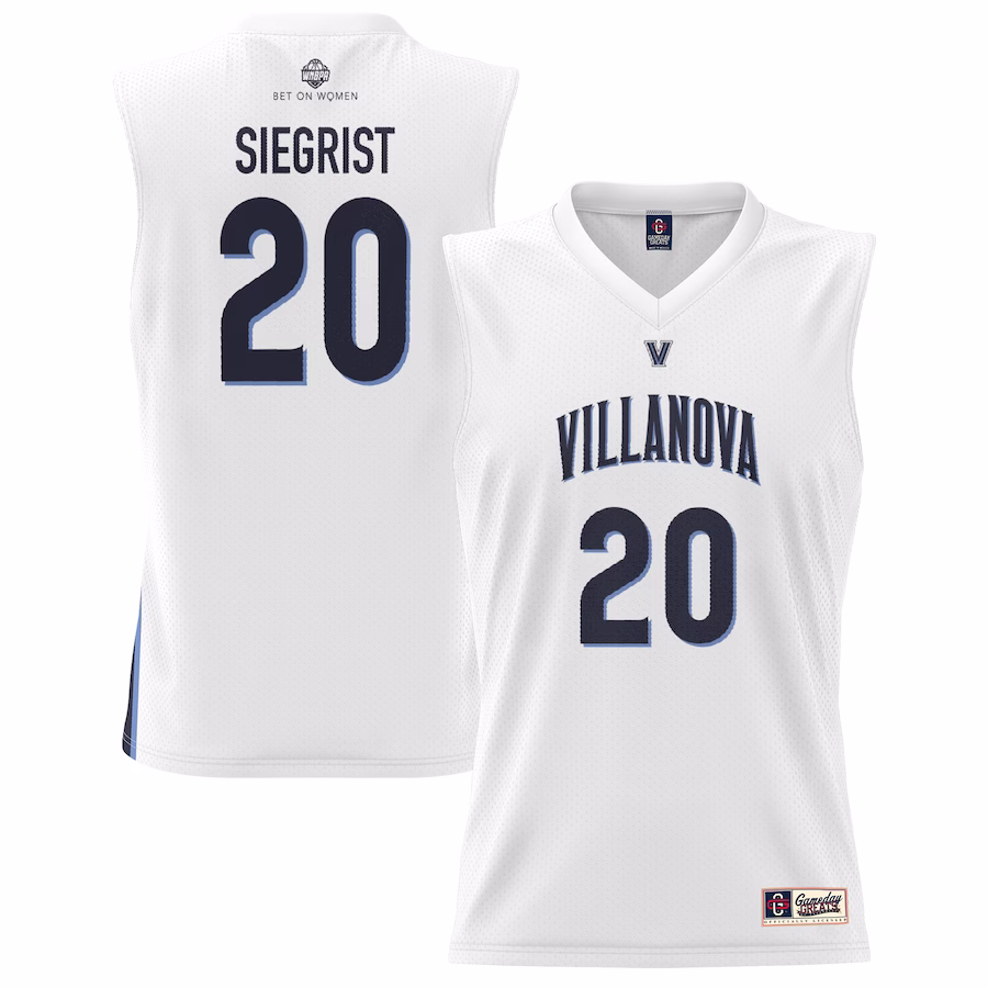 Madison Siegrist Villanova Wildcats GameDay Greats Youth Lightweight Basketball Alumni Jersey - White