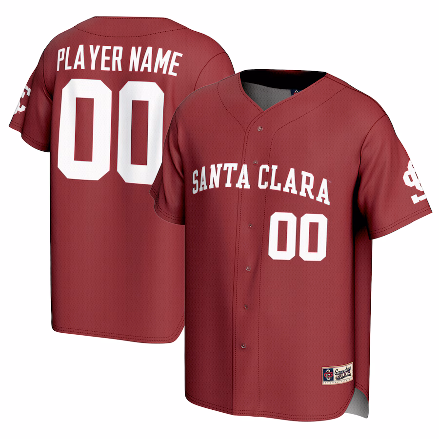 Santa Clara Broncos GameDay Greats Unisex NIL Pick-A-Player Baseball Lightweight Jersey - Maroon