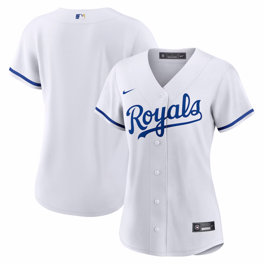 Women's Kansas City Royals Nike White Home Blank Replica Jersey