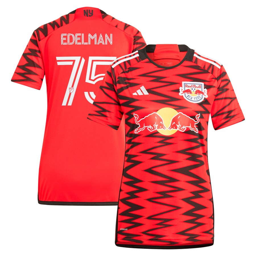 Women's New York Red Bulls Daniel Edelman adidas Red 2024 Legacy Replica Player Jersey