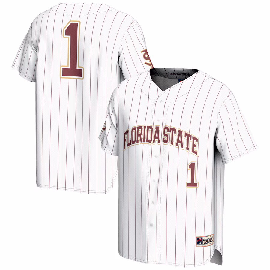 Youth GameDay Greats #1 White Florida State Seminoles Lightweight Baseball Jersey
