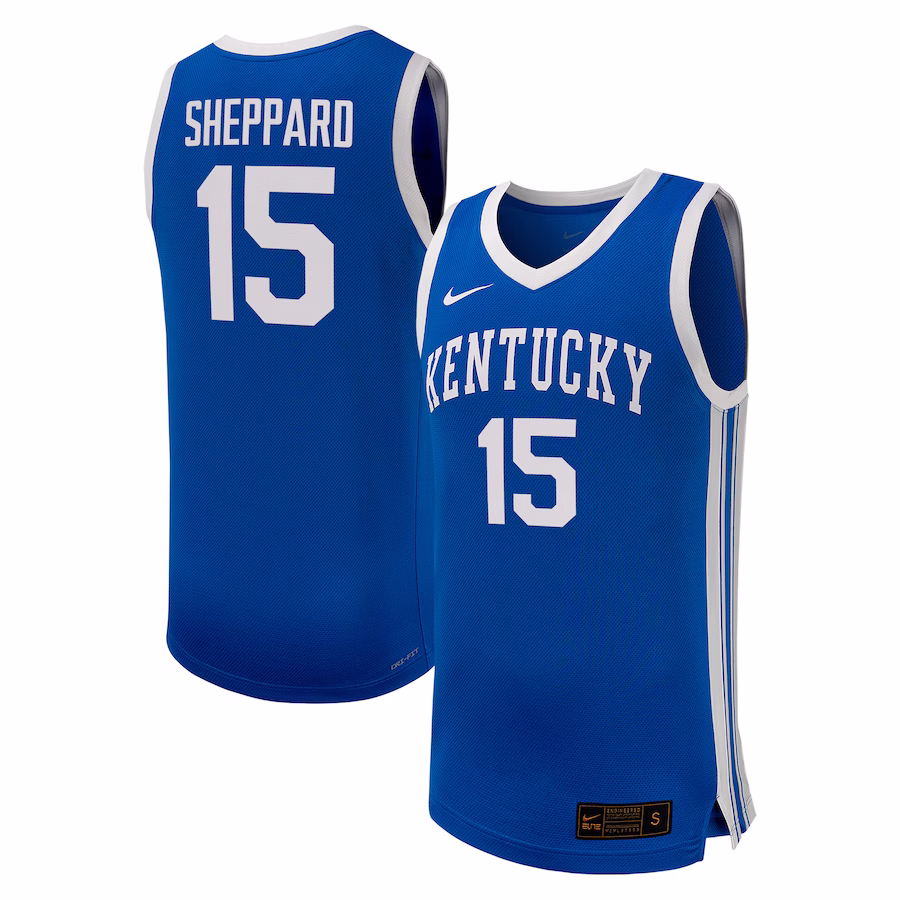 Reed Sheppard Kentucky Wildcats Nike NIL Basketball Replica Player Jersey - Royal