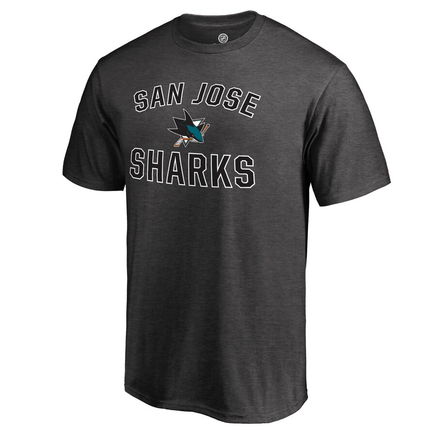 Men's San Jose Sharks Heathered Gray Victory Arch T-Shirt