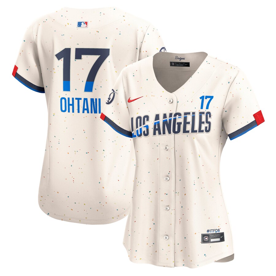 Women's Los Angeles Dodgers Shohei Ohtani Nike Cream City Connect Limited Player Jersey