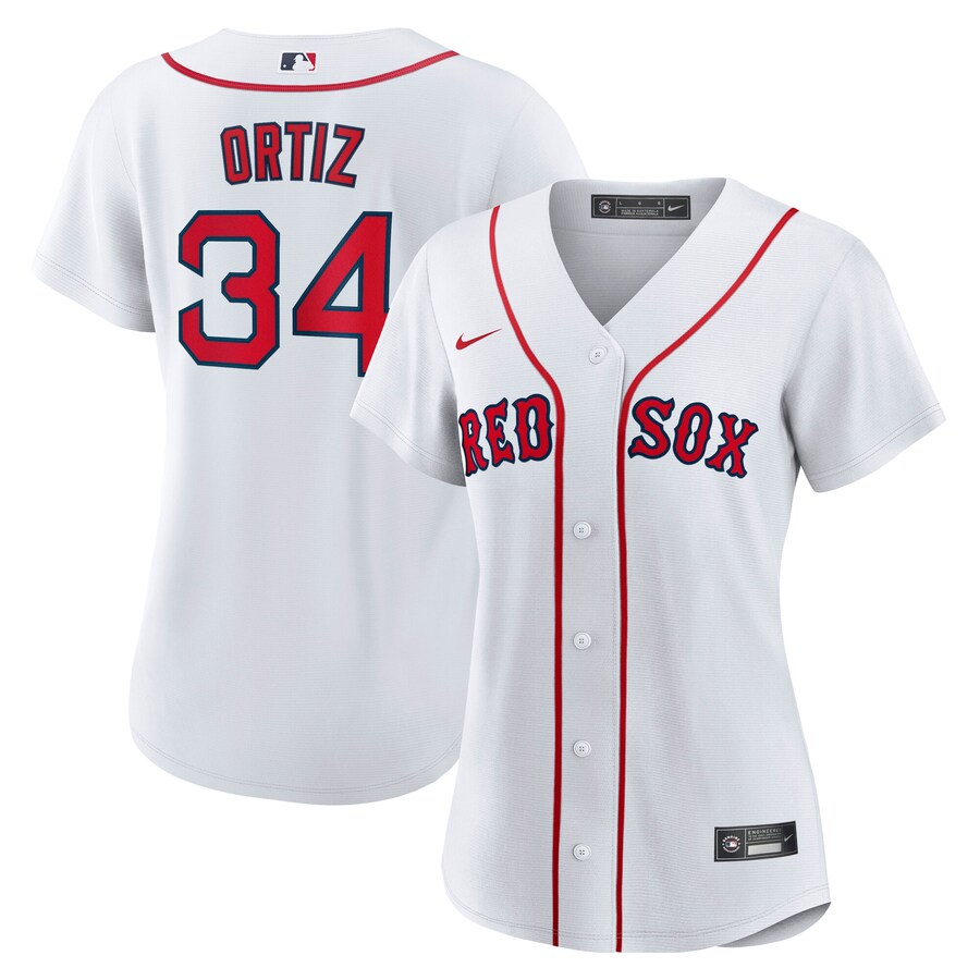 Women's Boston Red Sox David Ortiz Nike White Home Replica Jersey