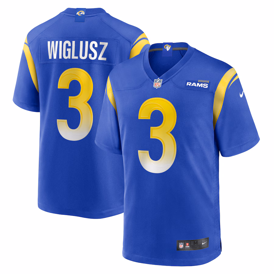 Men's Los Angeles Rams Sam Wiglusz Nike  Royal Game Jersey