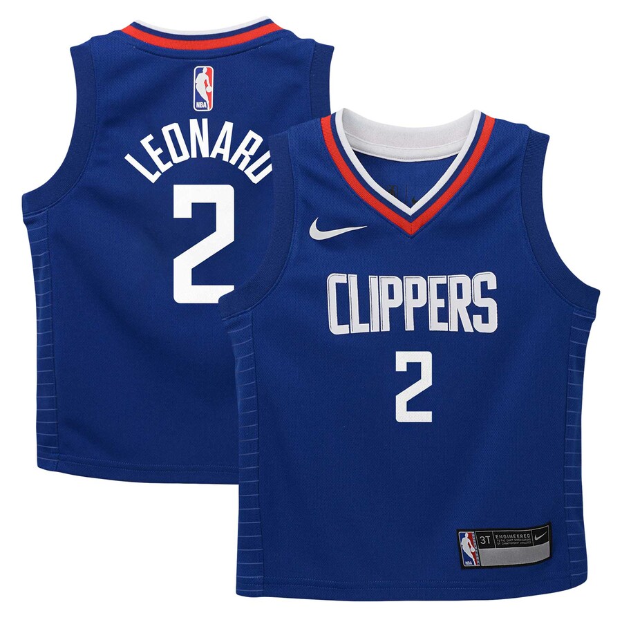Toddler LA Clippers Kawhi Leonard Nike Blue Swingman Player Jersey - Icon Edition