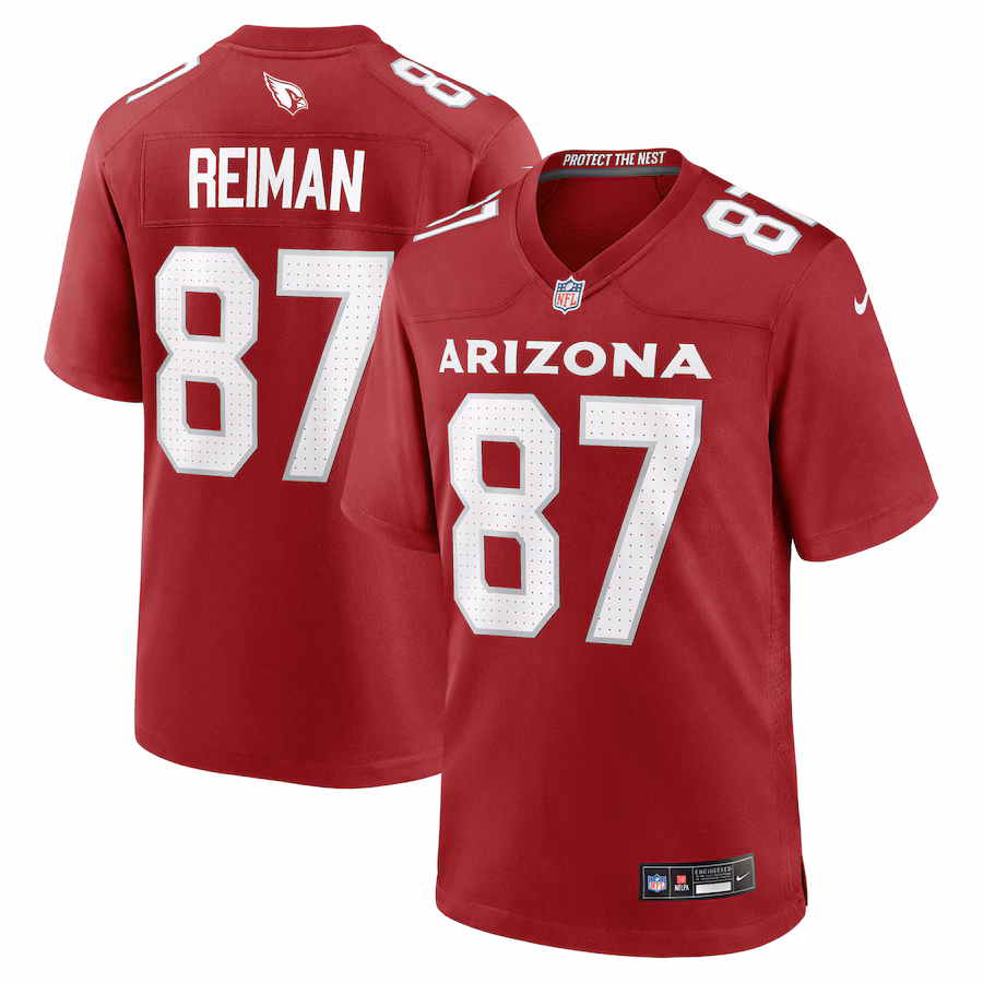 Men's Arizona Cardinals Tip Reiman Nike Cardinal Team Game Jersey